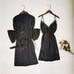 Blush Dot Kimono Wedding Sleepwear Set