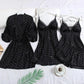 Blush Dot Kimono Wedding Sleepwear Set