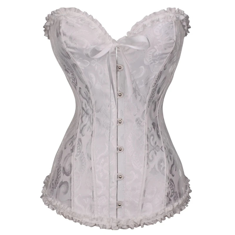 Plus Size Push Up Faux Leather Corset