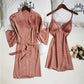 Blush Dot Kimono Wedding Sleepwear Set