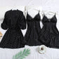 Blush Dot Kimono Wedding Sleepwear Set