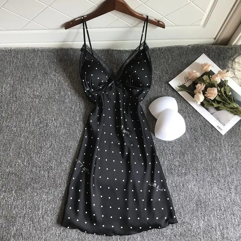 Blush Dot Kimono Wedding Sleepwear Set