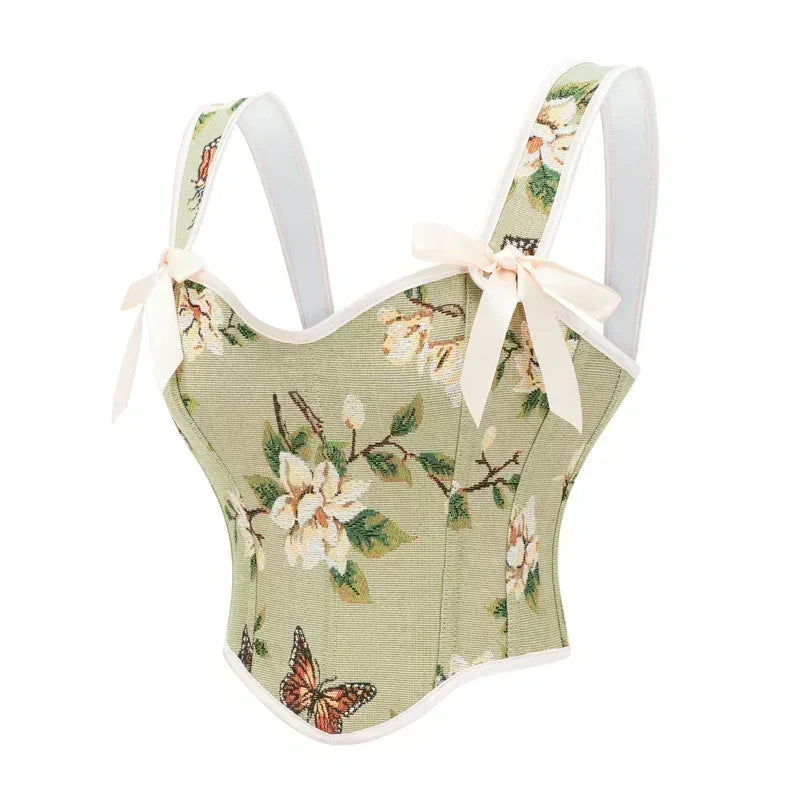 Sexy Off Shoulder Corset Crop Top for Women