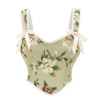 Sexy Off Shoulder Corset Crop Top for Women