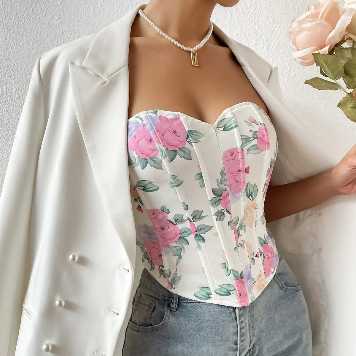 Sexy Flower Corset