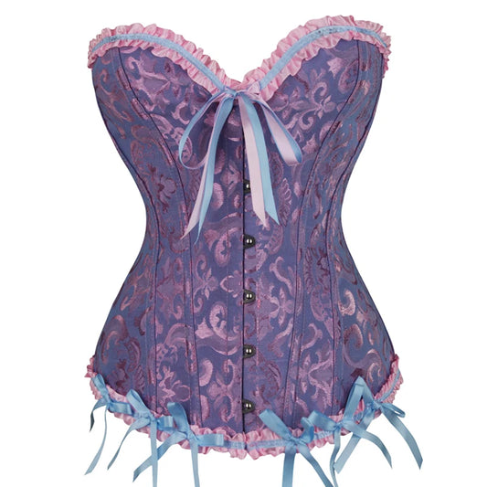 Plus Size Push Up Faux Leather Corset