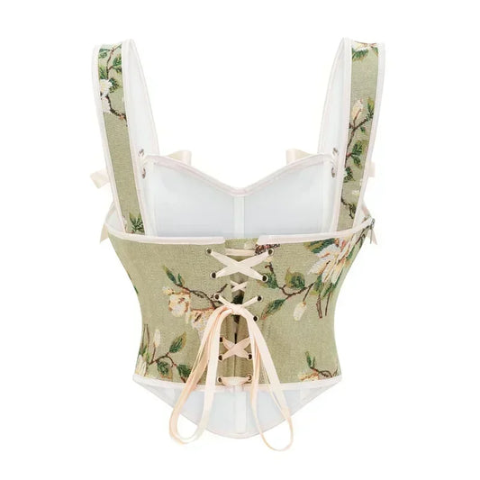 Sexy Off Shoulder Corset Crop Top for Women