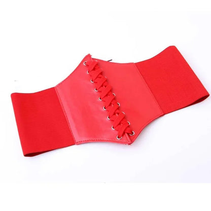 Faux Leather Fashion Corset