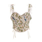Sexy Off Shoulder Corset Crop Top for Women
